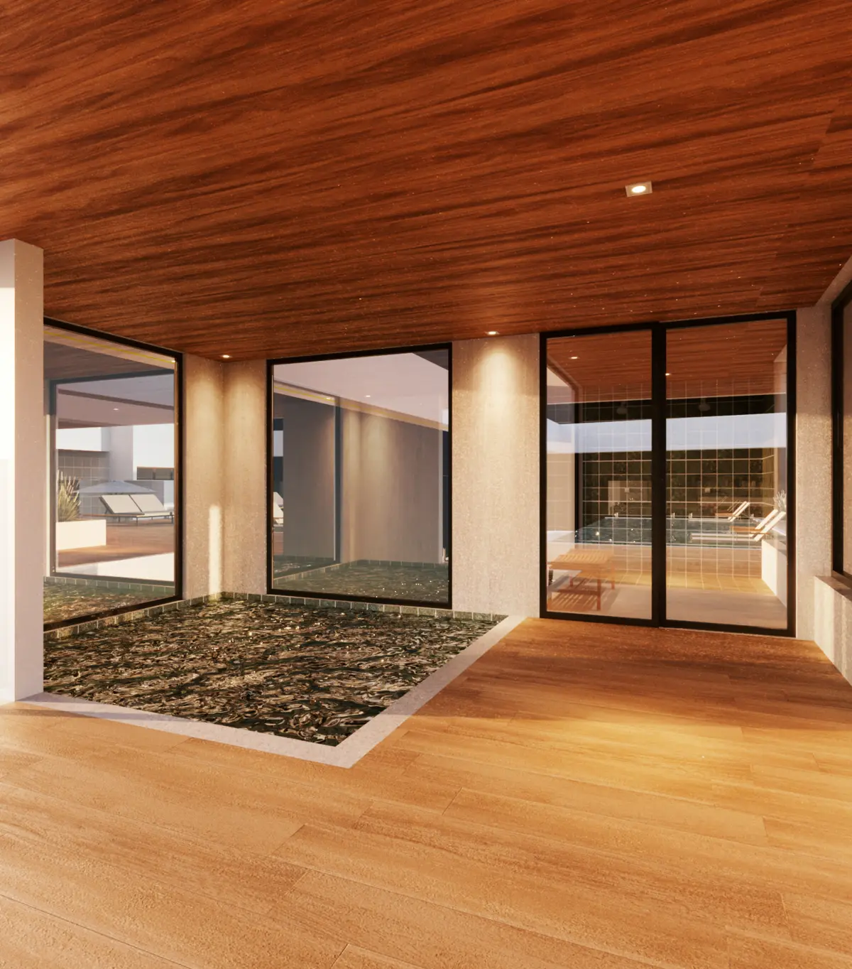 Spa e sauna in/out do rooftop